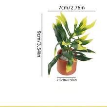 1 pièce Modèle de plante fleur, paysage miniature décoratif, bonsaï mini, jouet alimentaire, plante verte 12 points, bonsaï mini, maison de poupée, jardin DIY, paysage miniature, ornement de fête, mini plante, décoration de bureau - Plante en pot ABC - Voir 11
