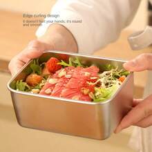 Stainless Steel Baking Mold Multi-Functional Rectangular Baking Pan, Suitable For Homemade Cookies, Cakes, Bread And More - Perfect For Home Cooking And Baking, Essential Baking Tool, Modern Kitchenware - Food Storage Container - No Lid - View 11