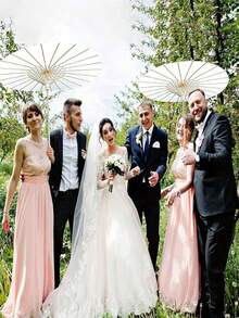 1pc Wholesale Blank Oil Paper Umbrella, DIY Hand Painting, White, Halloween - Multicolor - View 5
