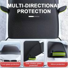 1pc Magnetic Windshield Cover With Reflective Strip - All-Season Use, Protects Against Snow, Frost, Rain, Fallen Leaves, Bird Droppings And Tree Pollen - Scratch-Resistant, Easy Installation, Suitable For SUV, Truck, Van, Car (Essential For Spring And Winter) - A - View 11