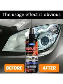 KineShineX Car Headlight Yellowing Oxidation Repair Agent, Car Front And Rear Headlight And Rearview Mirror Cleaner, Headlight Scratch And Fog Repair Agent, Bulb Brightener, Car Accessories - Multicolor - View 4