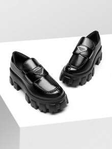 Women Loafers Shoes - glossy black - View 7