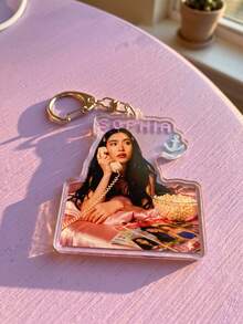 1pc/6pcs Katseye Girl Group Acrylic Keyring Packs, Can Be Used As Backpack Charm, Car Keychain Or Fan Collectible, Suitable For Daily Matching, Concert Support, Fan Meeting, Also A Special Gift For Fan Friends, Applicable All Seasons. - Multicolor - View 7