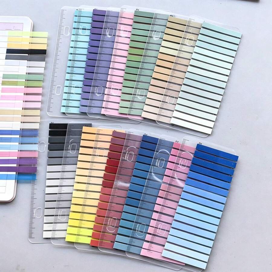320 Sheets Ultra-Thin Index Tabs, Student Back-To-School Essential, Reading Marker Indicator Stickers, Gradient Colors - 13*6cm - View 1
