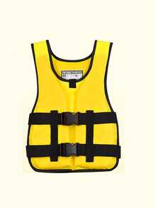 1pc Adult Life Jacket, High Buoyancy, Adjustable Shoulder Straps, Breathable Quick-Dry, Neoprene Outer Material, Thickened Anti-Collision, Suitable For Swimming, Diving, Motorboat And Fishing, Beach Essential, Swimming Pool Float - Black - View 8