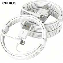 1/3/5PCS USB To Lightning Charging Cable Compatible With IPhone Charger Cord Compatible With IPhone 17 16 15 14 13 12 11 Pro Max XR XS X 8 7 6 Plus SE Compatible With And More - Multicolor - View 17