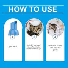 YEGBONG Cat Cleaning Mousse, Cat Cleaning Foam, Pet Care Gentle Non-Irritating Cleaning Mousse - View 4