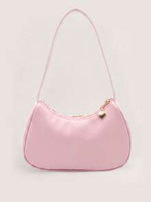 1pc Embroidered Floral Girl's Shoulder Bag, Casual Underarm Bag, Exquisite Fashion Handbag - Embroidered Floral - View 2