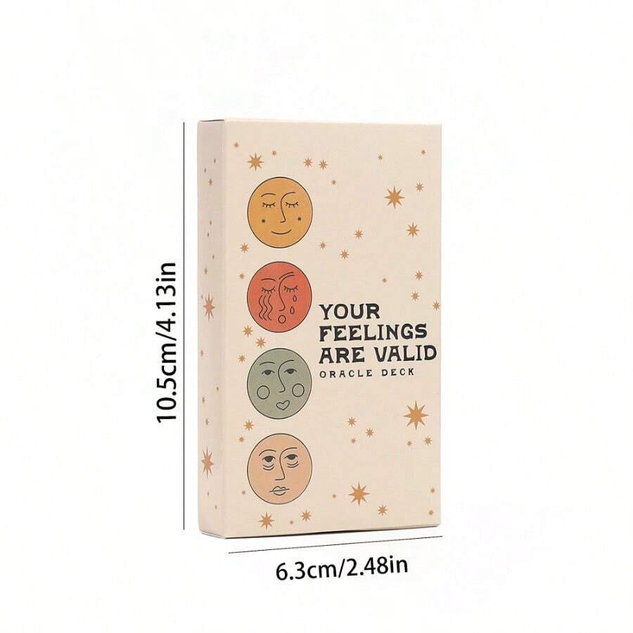 Kartu Tarot Oracle "Your Feeling Are Valid" Permainan Ramalan Nasib Kartu Ramalan Takdir Pesta Permainan Papan Keluarga - Putih - View 1