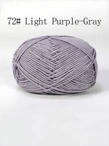 4-Ply Milk Cotton Yarn For Crocheted Blanket, Clothes, Handbag, Slippers, Various Color Combinations, 50g Per Piece, Autumn And Winter Crocheted Scarves, Hats, Sweaters, Etc. DIY Gifts, Suitable For Beginners - Multicolor - View 42