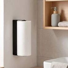 No-Drill Wall-Mounted Paper Towel Holders,Kitchen Paper Towel Organizer, Suitable For Bathrooms And Rvs, Multi-Purpose Hanging Organizer, Can Hold Cling Film, Space-Saving Modern Design - Multicolor - View 6