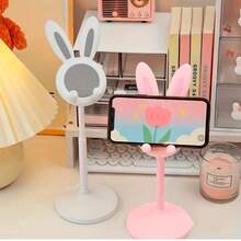 Little Rabbit Phone Stand Easter Rabbit Tablet Stand, Adjustable Height Phone Holder Slouchy Home Selfie Live Streaming Support Stand Suitable For Student Desk, Wedding, Birthday, Home Decor, Room Decor, Office Decor, Birthday Gift - Multicolor - View 8
