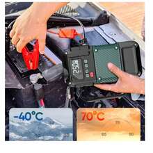 Master 4-In-1 12V 10A 120W Car Battery Jump Starter - Green Black - View 2