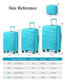 Suitcases - Sky Blue - View 6
