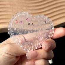 Square Heart-Shaped 26 English Alphabet Silicone Nail Art Mold, Upper & Lower Case 3D Carved Mold For Press-On Nails, Nail Gel Carving And Shaping Tool - Multicolor - View 9