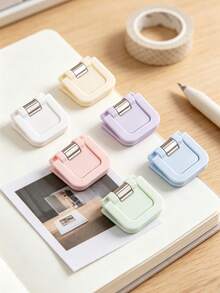 5/10 piezas Mini Clips Multifunción, Diseño de Pie y Colgante, Clips Antideslizantes para Pantalones, Clips Ajustables para Encuadernación de Papel, Adecuados para Ropa y Oficina - acortar - Ver 2