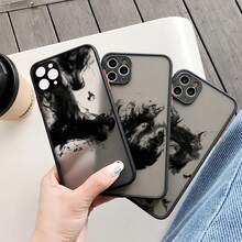 Dragon Pattern Ink Brush Painting Phone Case For IPhone X XR XS 16 15 Plus 17 Pro Max 16 15 12 13 14 11 Pro Max Back Cover Funda - 黑色長款 6 - 查看 6