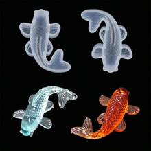 SILIKE LUFEI DIY Crystal Resin Mold Koi Fish Good Luck Mold 3D Carp Mirror Surface Silicone Mold 1pc - Koi Fish Mold - View 1