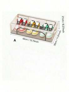 1pc Large Capacity Rectangular Dust-Proof Foldable Transparent PVC Shoe Storage Box With Steel Frame Support And Removable Window - Multicolor - View 8