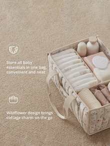 Baby Travel Tote Bag, Multi-Functional Storage Bag For Mother And Baby, Large Capacity Handbag, Commuter Luggage Bag, Travel Bag - Multicolor - View 5