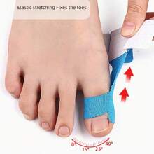 10pcs ODIKER Elastic Toe Care Tape, Pre-Cut Sports Kinesiology Tape, Fragrance-Free, Sports Bandage For Toe Protection And Comfort, Pre-Split Elastic Toe Guard Anti-Friction Inner-Effect Patch For Big Toe Hallux Valgus Fixation Support Sports Bandage Tape - Multicolor - View 3