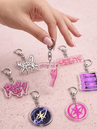 7pcs KATSEYE Acrylic Keychain, Girl Group, Fan Freebies, Concert Bags, Phone Cases, Daily Keys. Suitable For Couples (Boyfriend/Girlfriend), Family, Teachers, Party Favors Or Phone Decoration. Additionally, It Is Also An Ideal Choice For Friendship Keychains, Women's Accessories And Holiday Gifts.