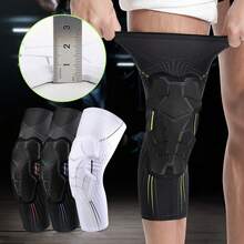 1pc Knee Pad Basketball Shooter Knee Support Anti-Collision Thickened Knee Guard Suitable For Volleyball Football Baseball Cycling - Black - View 2