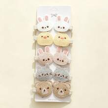 Multi-Pack Fabric Hair Clips, Gentle On Skin, No Hair Pulling, Suitable For All Seasons, Perfect Gift, Ideal For Photos - 彩色 - 查看 12