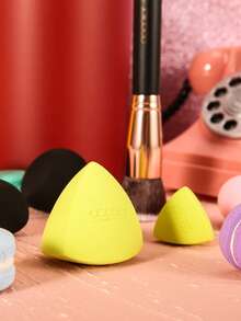 DUcare Professional Foundation Brush & Makeup Sponge Set Flat Brush For Full Coverage & Tear-Drop Sponge For Hard-To-Reach, Ultimate Brush & Blender Combo For An Airbrushed Complexion - Multicolor - View 8