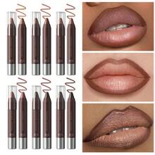 1 pieza Delineador de labios resistente al agua con aroma a chocolate mate, para un contorno de labios preciso para uso diario, festivales, fiestas y maquillaje de escenario - Multicolor - View 2