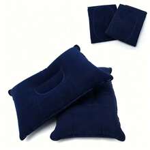 Kasur Tiup TPU Ekstra Lebar & Tebal, Pompa Kaki Terintegrasi, Kasur Udara Tunggal Tahan Lembap Bermotif Berlian, Cocok Untuk Berkemah di Luar Ruangan, Tenda, Piknik, Perjalanan (Model/Warna Dikirim Secara Acak) - Navy Blue - View 8