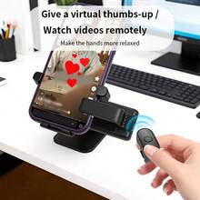 Kindle Page Turner Ring, Compatible With Kindle Paperwhite/Oasis/Scribe, Bluetooth-Free Clip-On Kindle Remote, Camera Remote For IPhone And Tablets, Compatible With Thick Protective Cases - Multicolor - View 2