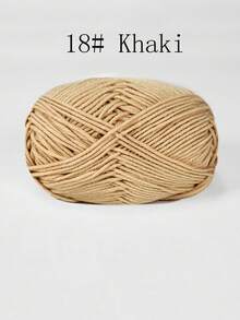4-Ply Milk Cotton Yarn For Crocheted Blanket, Clothes, Handbag, Slippers, Various Color Combinations, 50g Per Piece, Autumn And Winter Crocheted Scarves, Hats, Sweaters, Etc. DIY Gifts, Suitable For Beginners - Multicolor - View 13