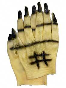 1 Pair/Horror Trick Horror Devil Vampire Monster Wolf Claw Gloves Halloween Ghost Gloves Show Cosplay Costume Props Holiday Props - Multicolor - View 13