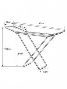 1pc Foldable Metal Clothes Drying Rack - Retractable Design, Space-Saving, Sturdy And Durable, Can Dry Clothes And Quilts Indoors And Outdoors, Freestanding Floor Type, Flexible To Move - Random Color - View 11