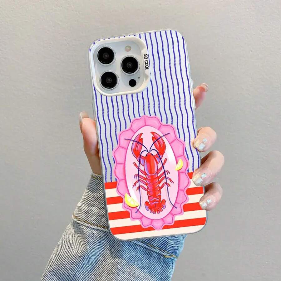 Summer Ocean Marine Life Striped Laser Phone Case For Samsung Galaxy S25 S22 Ultra Plus S21 FE S24 S23 Ultra Plus FE Back Covers - CH-White HYSWTW 1 - 查看 1