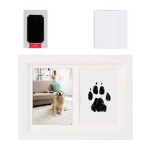 Pet Paw Print Memorial Photo Frame, Cat & Dog Paw Print Inkless Stamp Pad, Hand & Foot Print Memorial Frame, Pet Memorial Gift - Ink Pad Not Included - 7 Inches - View 12