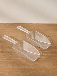 Haus Hana 1–5 Pack Clear Plastic Ice Scoops – Easy-Grip Ice, Cereal & Pet Food Shovels For Bars, Kitchens & Ice Makers - Multicolor - View 3