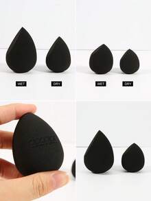 DUcare Professional Foundation Brush & Makeup Sponge Set Flat Brush For Full Coverage & Tear-Drop Sponge For Hard-To-Reach, Ultimate Brush & Blender Combo For An Airbrushed Complexion - Multicolor - View 4