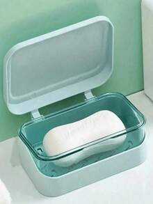 1/2 buah Kotak Sabun Plastik Tebal Warna Netral Modern, Tutup Flip + Struktur Baki Drainase Transparan, Tempat Sabun Persegi Panjang Kedap Debu, Perlengkapan Penting untuk Kembali ke Sekolah, Cocok untuk Kamar Mandi, Asrama, Perjalanan, Berkemah, dan Penggunaan Sehari-hari - mimbar - View 20