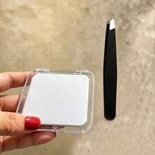 Mini Portable Pocket Makeup Mirror, Double-Sided Mirror With 10x Magnification. Transparent Square Foldable Handheld Mirror. Ideal For Eyebrow Shaping, Lip Care And Daily Makeup Touch-Ups. Suitable For Travel, Dormitory And Home Use. - Multicolor - View 11