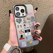 Skeletons Lovely Cartoon Painted Picture Laser Phone Case For Iphone 17 Pro Max 16 15 14 Pro Max Plus 12 11 13 Pro Max Mini Case - CH-Black KLTY 3 - 查看 10