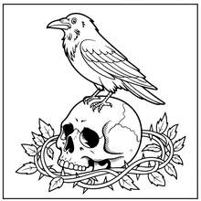 1pc 7.9*7.9 Inch Adult Coloring Book, Cute And Creepy Theme, Suitable For Family, Friends' Birthday, Christmas, Halloween And Other Party Gifts, Stress Relief, 24 Pages Single-Sided Printing, Back To School Stationery Supplies - Single Piece - View 4