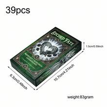 療癒之光神諭卡 55張能量療癒塔羅牌組 靈性指引占卜卡 - 墨綠色 - 查看 11