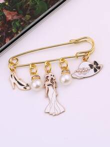 Fashionable Cute Waist Pin Brooch Accessory For Waist Adjustment And Anti-Exposure For Women - Style 8237 - View 1