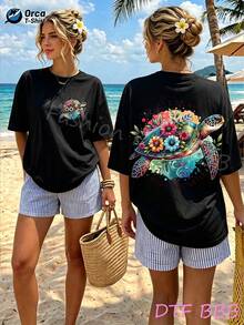 Women T-Shirts - 黑色 - 查看 1