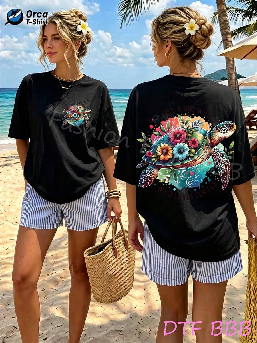 Women T-Shirts - 黑色 - 查看 1
