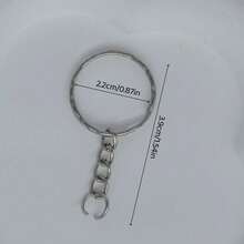 20/40/50/80/100Pcs Polished Silver Key Chain Short Link Rings, Key Chain Accessories, Bag Decor, Fashion Accessories, Polished Treatment, Smooth Surface, High Quality Metal, Small Key Chain, Craft Enthusiasts, Organizing Tools - Multicolor - View 3