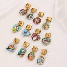 1/3/5pcs Italian Style Charm Modular Bracelet Animal Series, Jewelry DIY Free Matching Pendant Bracelet Making Holiday Gift Versatile Daily - Multicolor - View 5