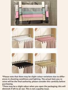 1/5/10pcs Pants Hanger, Pants Rack, Seamless Non-Slip Expandable Closet Storage Rack, Pants Clips, Decoration, Holiday Decor, Room Decor, Home Decor, Bedroom Decor, Skirt, Jeans, Boots, Skirt - White - View 5